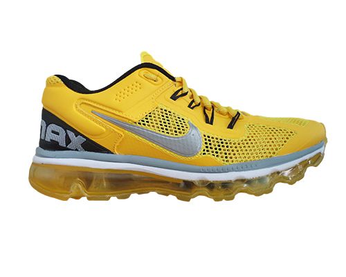 Tênis Nike Air Max 2013 Amarelo e Prata Lançamento 2013